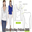Roupas de costura padrão 2019 ícone