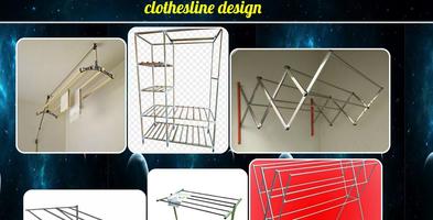 clothesline design পোস্টার