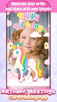 Birthday Greetings Card Making App: Photo Stickers screenshot 2