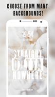 Straight Outta Pantalla De Bloqueo: Fondos Swag Poster