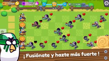 Idle Merge Chicken War captura de pantalla 1