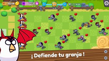 Idle Merge Chicken War captura de pantalla 2