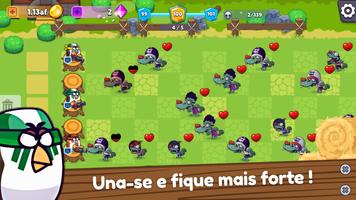 Idle Merge Chicken War imagem de tela 1