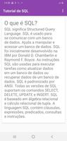SQL Tutorial Portuguese screenshot 2