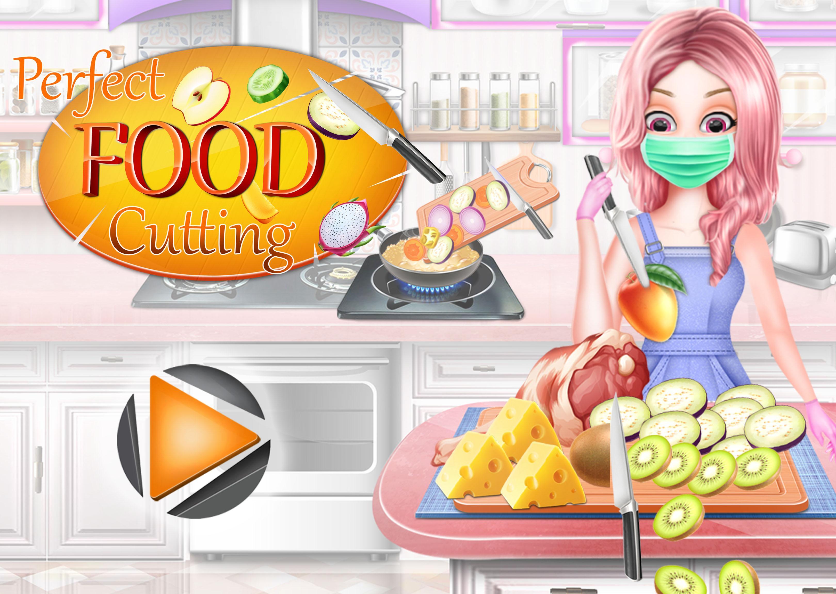 Cut Perfect Food Slices & Cook - The Cooking Game الملصق