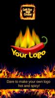 Cool Fire Logo Creator App Affiche