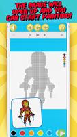 Color By Number - Superhero Coloring Book screenshot 1