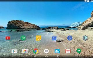 Panorama Wallpaper: Beach ภาพหน้าจอ 1