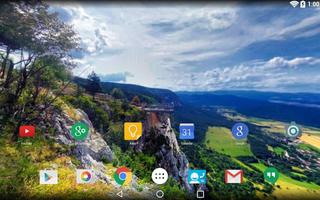 Panorama Wallpaper: Mountains plakat