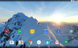 Panorama Wallpaper:Snowy Mntns screenshot 1