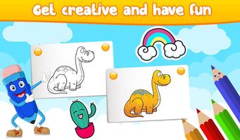 Dinosaur Coloring Ekran Görüntüsü 1