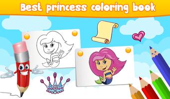 Glitter Princess Coloring Pages - Girls Games Ekran Görüntüsü 2