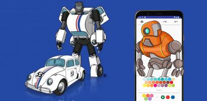 Colorbook Robot Coloring Pages 海報