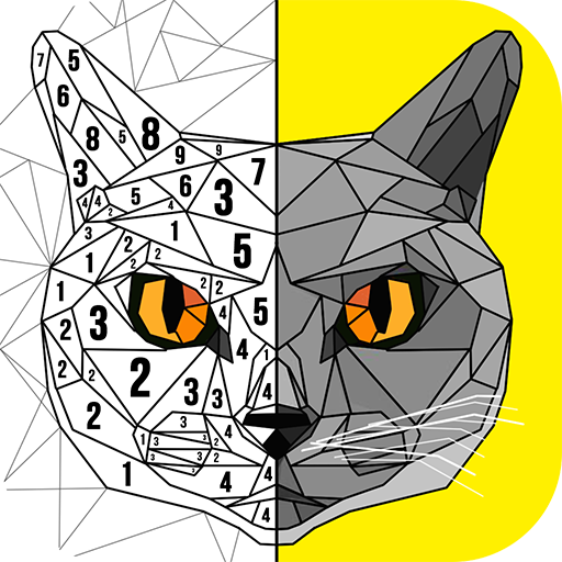 Color by Number Poly Art