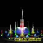 Colorful fountain icon