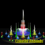 Colorful fountain icône