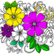 Dibujos Para Colorear Flores con Música Relajante