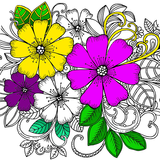 Flower Coloring Book with Relaxing Music ♪ icon