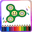 Fidget Spinner Coloring Book & Drawing Book