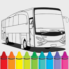 Bus Coloring Pages icône