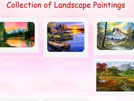 Coleção de pinturas de paisage Cartaz