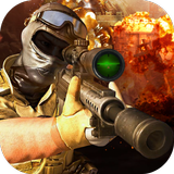 Commando combat shoot icon
