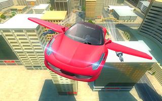 Futuristic Flying Car Taxi Simulator Driving पोस्टर