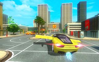 Futuristic Flying Car Taxi Simulator Driving capture d'écran 2