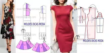 Padrões de vestidos completos