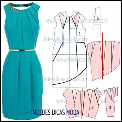 Padrões de vestidos completos