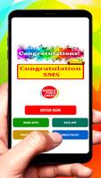 Congratulations SMS Message poster