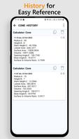 Conical Volume Calculator تصوير الشاشة 2