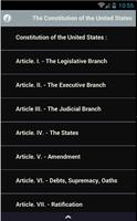 U.S Constitution + Amendments ảnh chụp màn hình 1