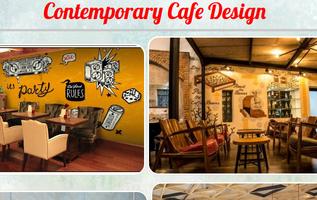 Design de café contemporain Affiche