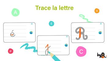 Corneille ABC trace cursif الملصق
