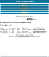 County Jail Inmate Search screenshot 2