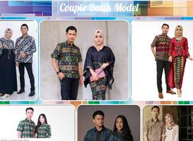 Couple batik model الملصق