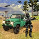 Simulateur de jeep de guerre d APK