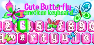 Cute Butterfly Emoji Keyboard