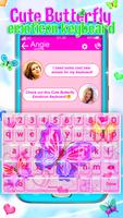 Cute Butterfly Emoji Keyboard اسکرین شاٹ 2