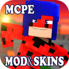 Miraculeuse Skins + Mod Ladybug Noir For MCPE icône