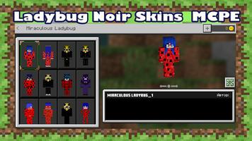 Miraculeuse Skins + Mod Ladybug Noir For MCPE capture d'écran 3