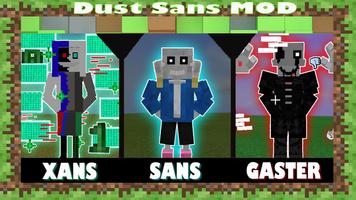 Dust Sans Undertale Mod for Minecraft Affiche