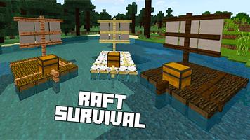 Raft One Block Survival MCPE capture d'écran 1