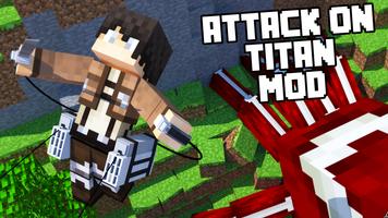 Mod of Attack on Titans for Minecraft PE Cartaz