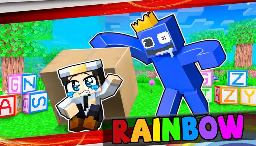 PLAYING THE RAINBOW FRIENDS MINECRAFT MOD (so amazing) 