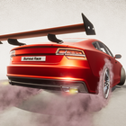 Burnout-Rennwagen Drift Drive Zeichen