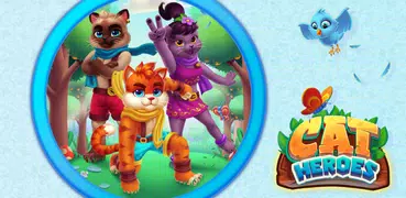 Cat Heroes - Match 3 Puzzle