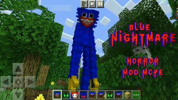 Horror mod mcpe Blue Nightmare الملصق