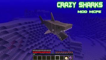Mod mcpe Crazy Sharks تصوير الشاشة 2